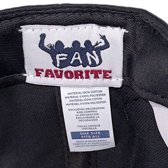 Fan Favorite Chicago Cubs Adjustable Strap Back Hat Black / Grey OS - Picture 7 of 8